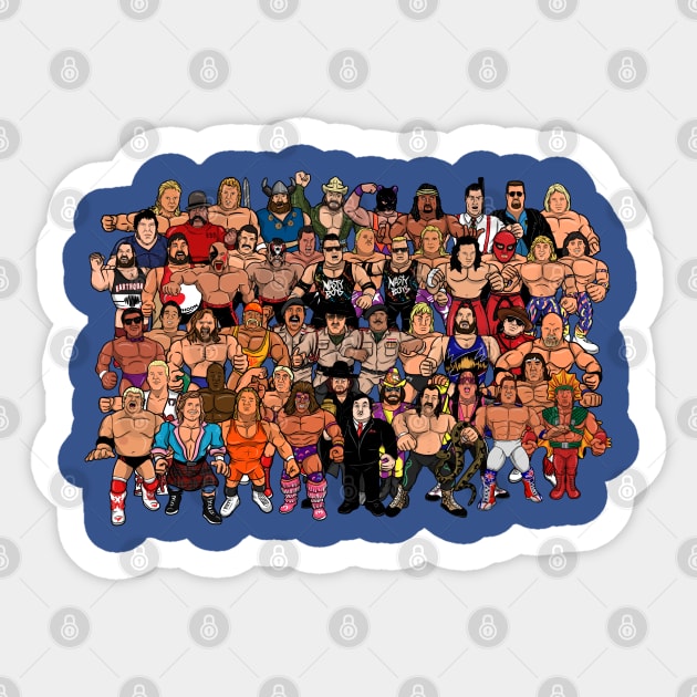 1991 wrestling roster Sticker by jasonwulf